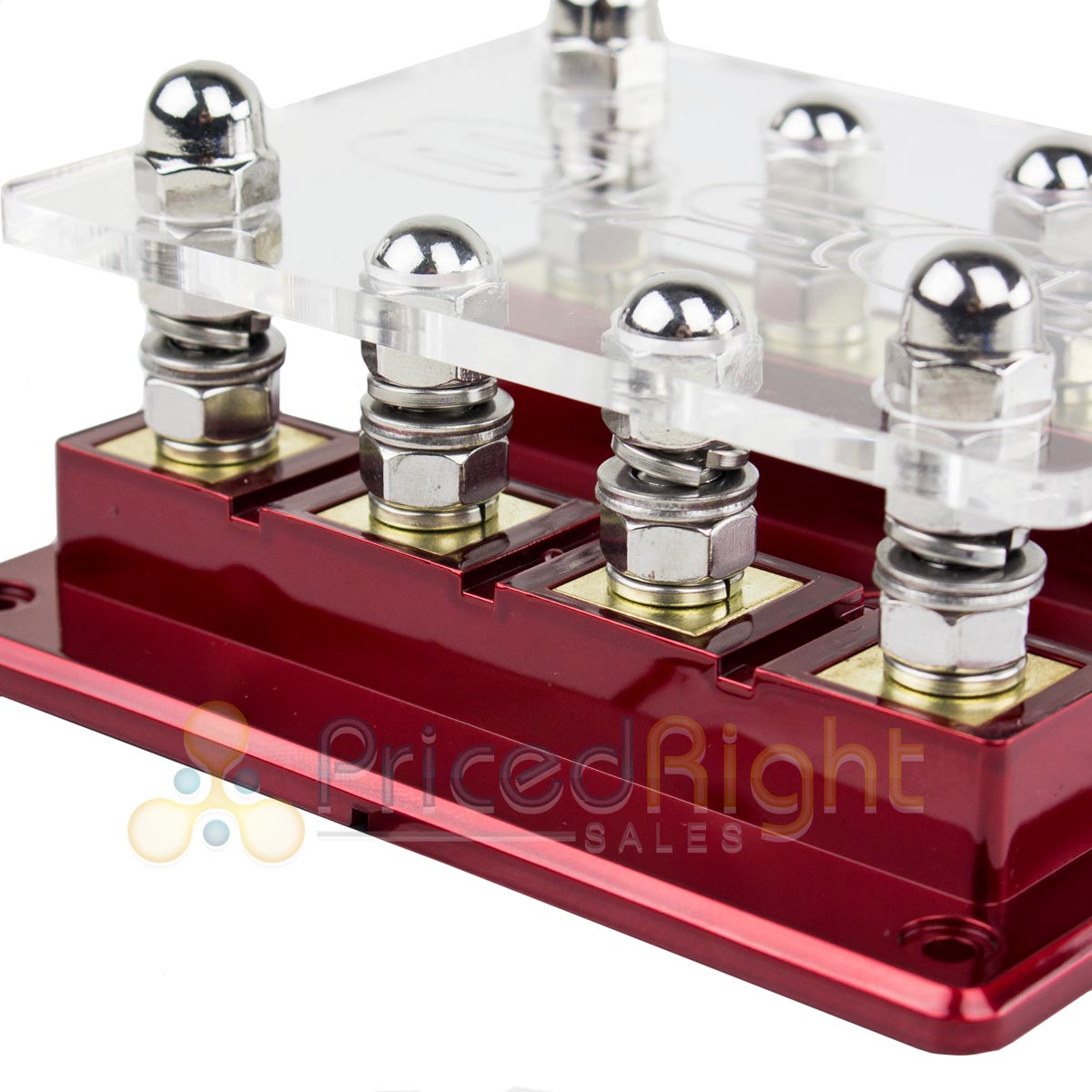 4 Way Fuse Holder with 12 Volt Red LED Power Indicator DS18 FH4W Car